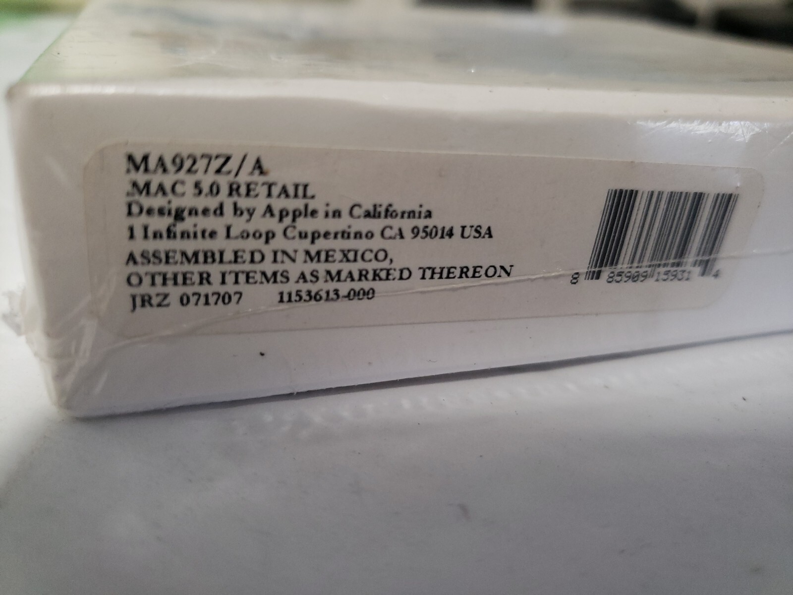 SEALED Apple .mac 5 OS ma927z/a