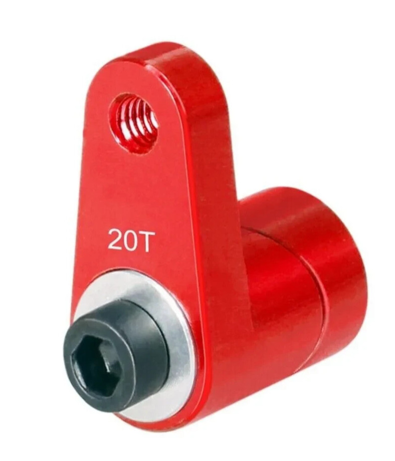 RC 20T SERVO SAVER Aluminum Steering SERVO HORN For 1/14 1/16 1/18 Arrma  -RED-