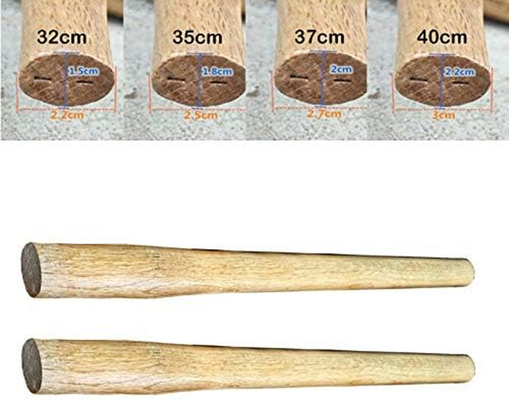 2 Pack Wood Handle Octagonal Wooden Hammer Shockproof Handle Hammers Mallets Ha