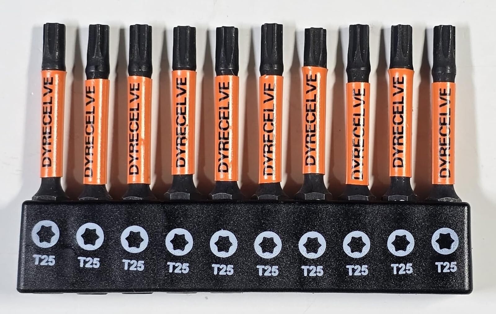 10-Pack T25 Torx Bits for Impact Driver Torx Bit Set 2''Long Profession Star Bit