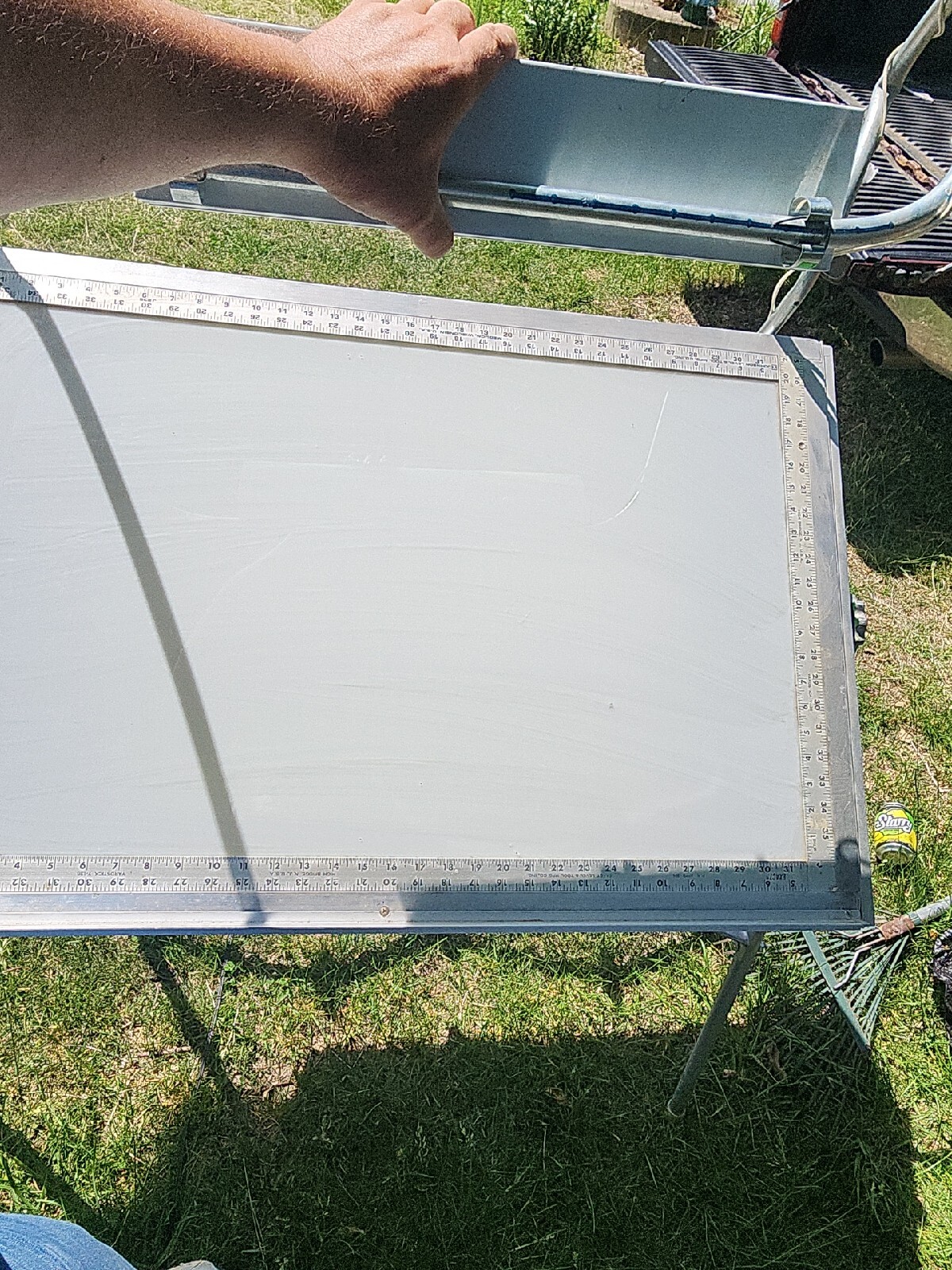 JOHNSON LEVEL LIGHTED ARCHITECT BLUEPRINT DRAFTING TABLE SEE PHOTOS DESCRIPTION