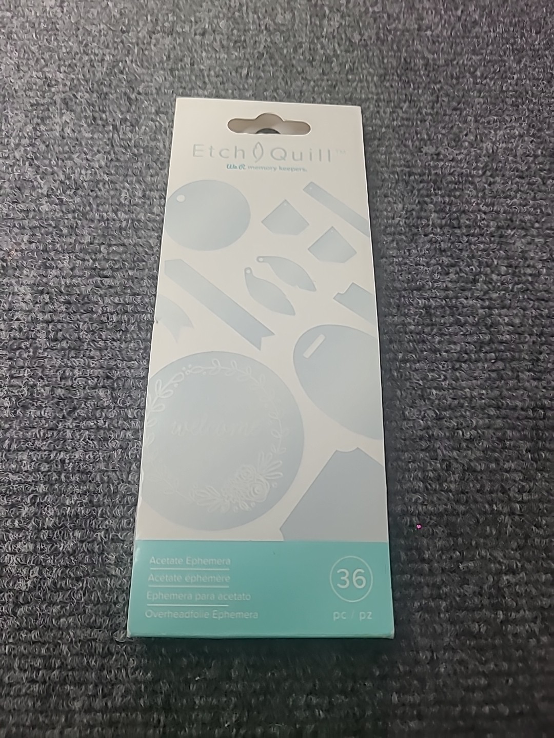 We R Memory Keepers 661150 Etch Quill - Etch Acetate Ephemera - 36 pc - new IOP