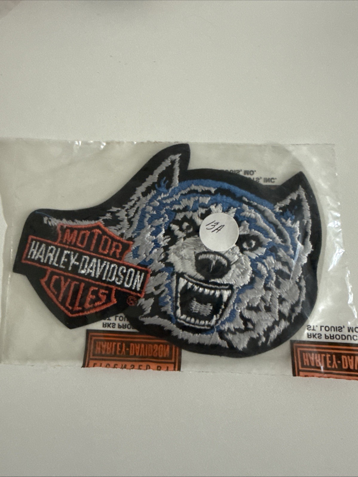 Authentic Harley-Davidson Rare  Wolf Bar Shield Vintage Patch / Emblem Large