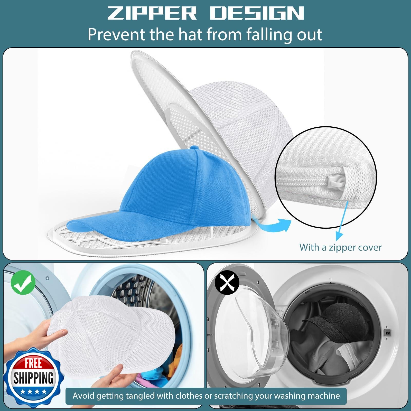 Eiito Hat Washer for Washing Machine,Hat Cleaner for Baseball Caps with Frame