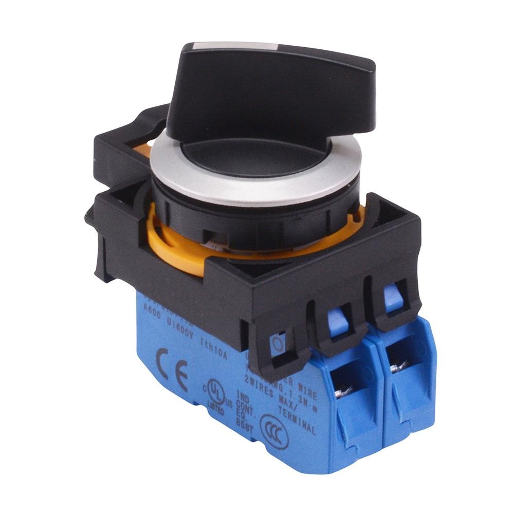 IDEC Cw Séries 3 Position 22.3mm Métallique Sélecteur Interrupteur 2NO