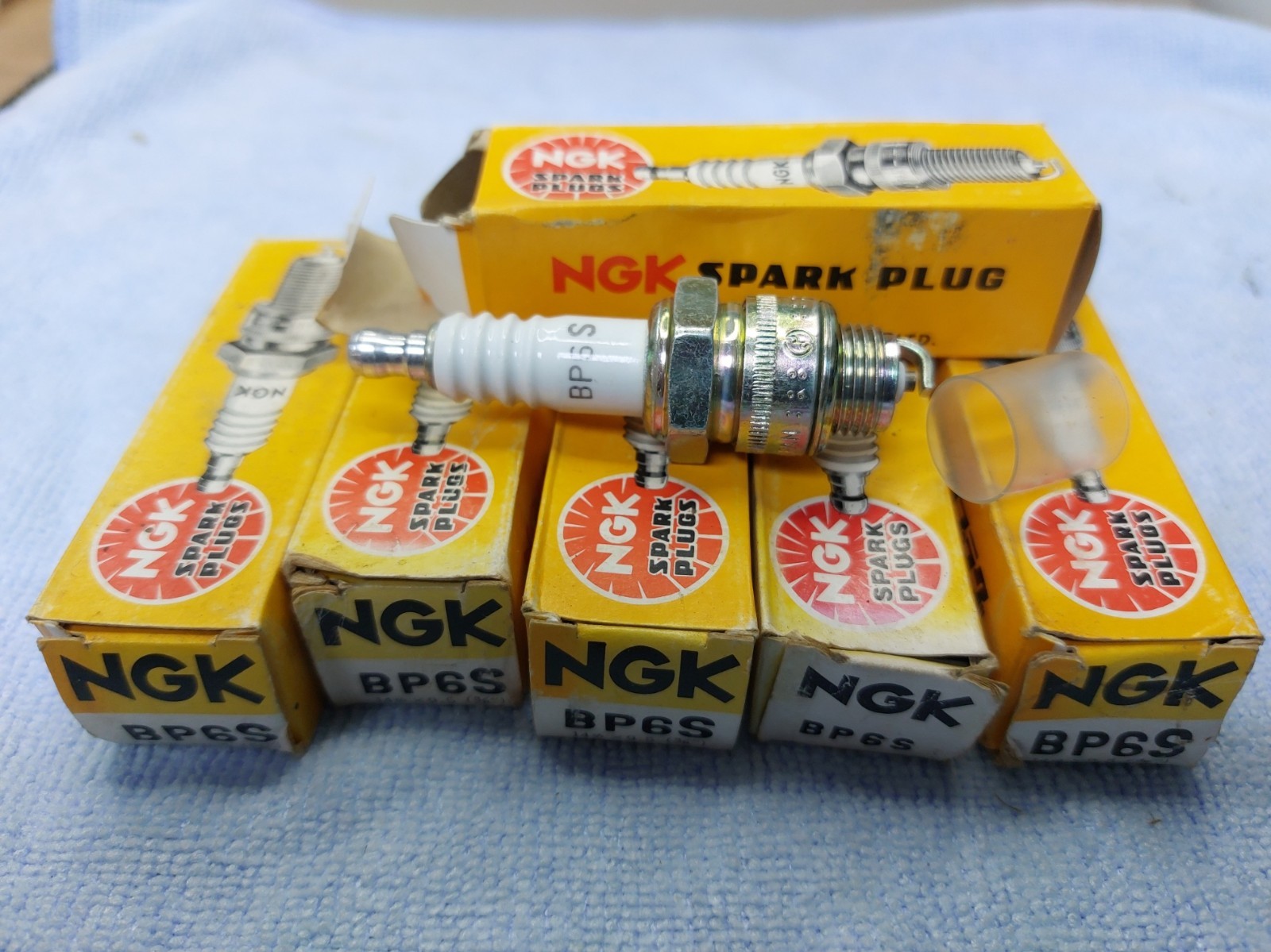 NGK BP6S Spark Plugs x 6 New But Old Stock