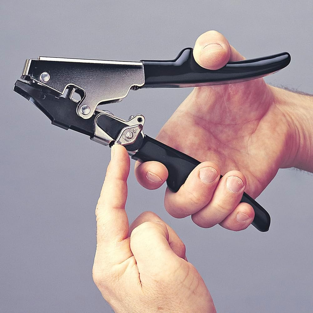 TY6 Flex Duct Cable Tie Tensioning Tool – Auto Cut-Off, Adjustable Tension Knob