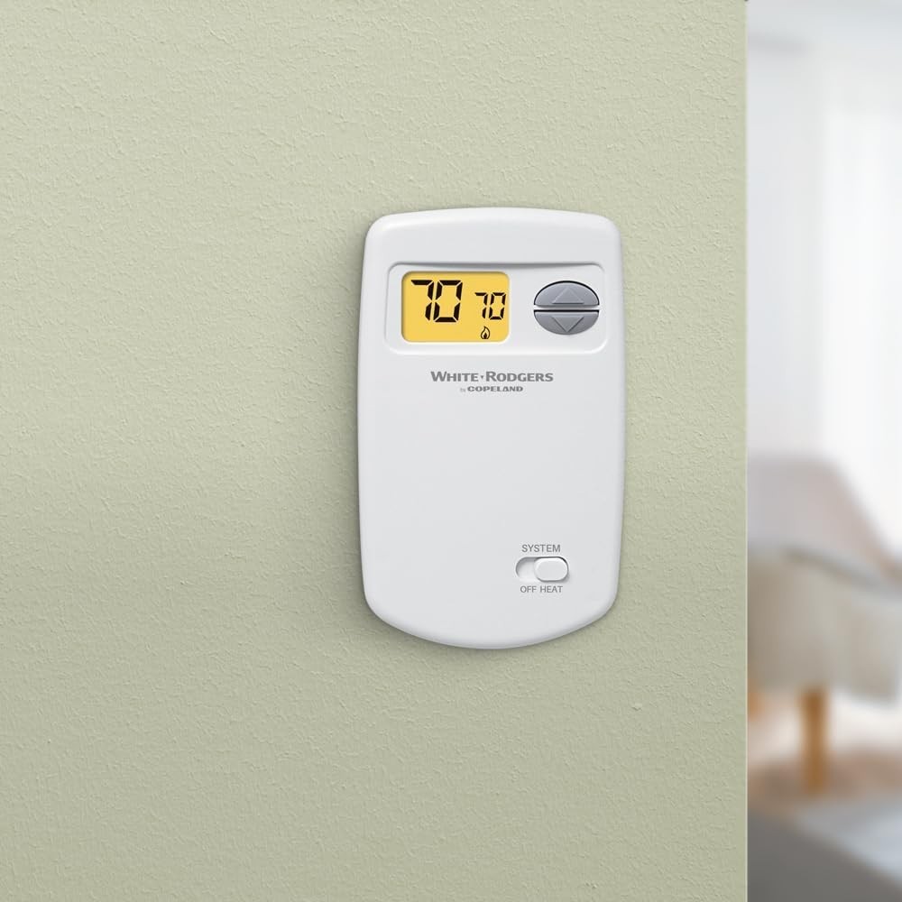 Emerson 1E78-140 Digital Non-Programmable Thermostat for Single-Stage Systems