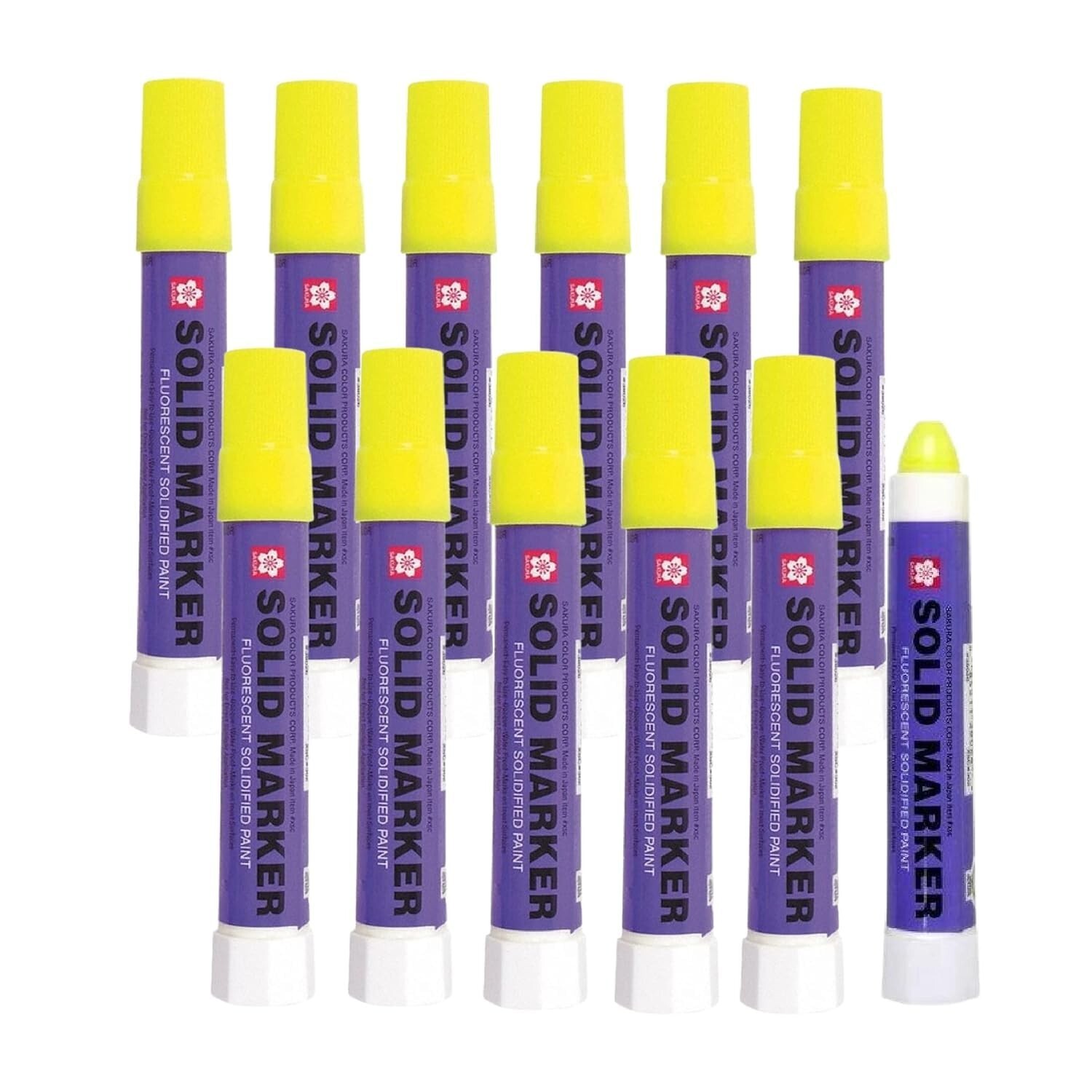 Paint Markers by Sakura Solid Paint Markers FUORESCENT  LEMON  XSC-302 BOX OF 12