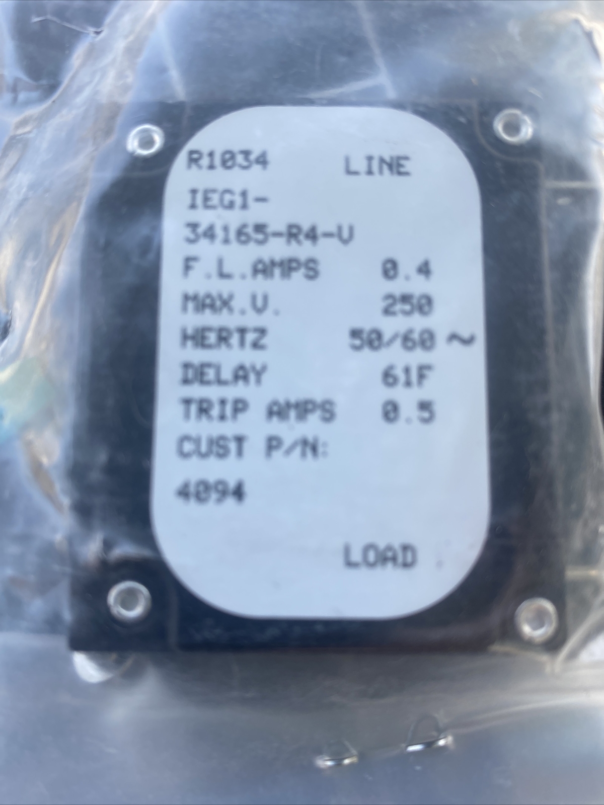 4094 Nieco Switch-Breaker (Grn), B Series/815 Genuine OEM NC4094