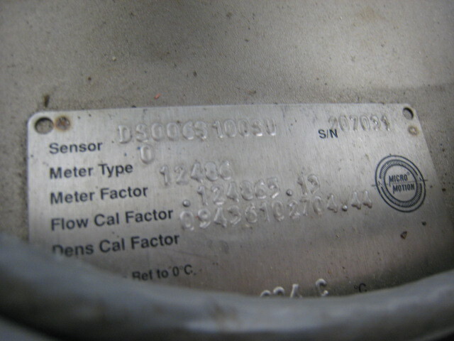 MICRO MOTION DS006S100SU MASS FLOW SENSOR *