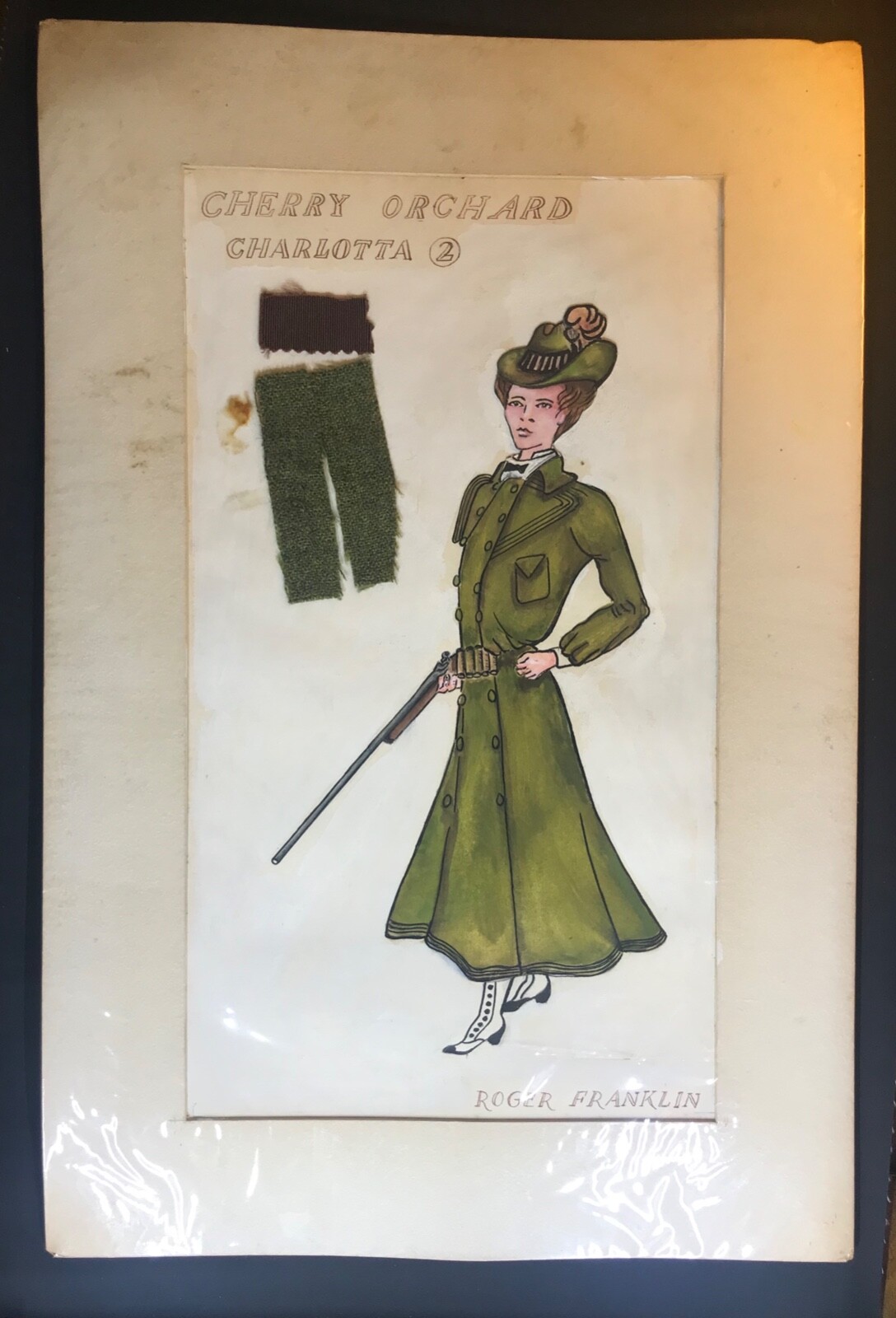 ORIGINAL ART Costume Design The Cherry Orchard by Anton Chekhov CHARLOTTA 2 play