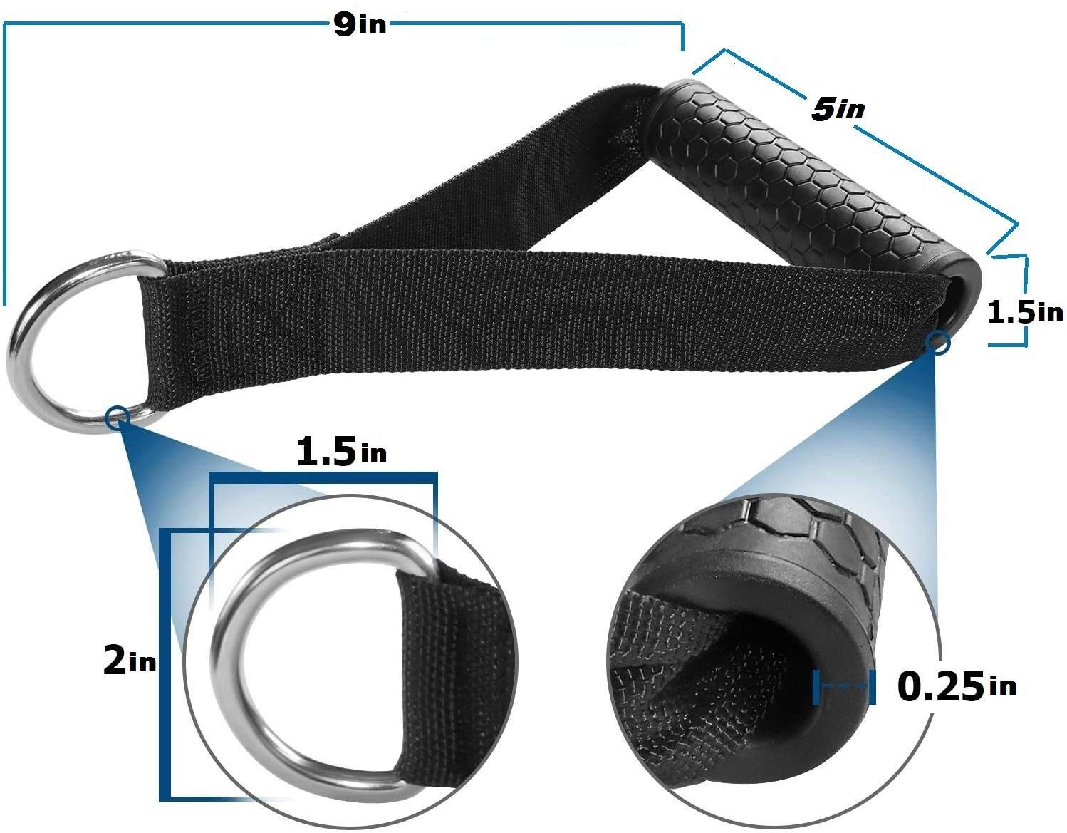 Exercise Cable Handles,Cable Machine Attachment Handles,Cable Handles Compati...