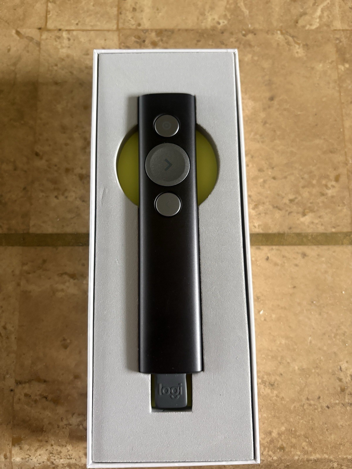 Logitech Spotlight Presentation Remote Pointer, Black, Wireless Range 10m