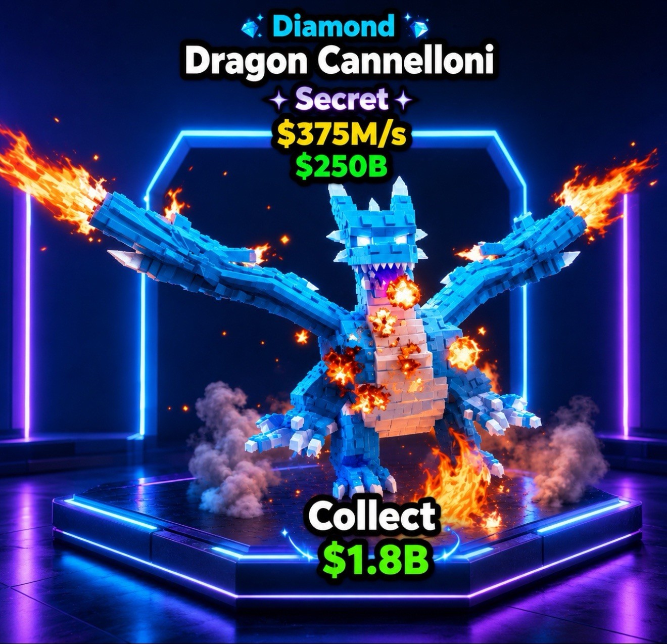 Diamond Dragon Cannelloni - Steal A Brainrot