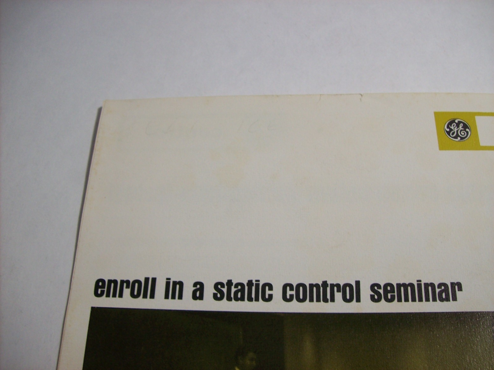 Vintage GE Transistorized Static Control Pamphlet, General Electric, x