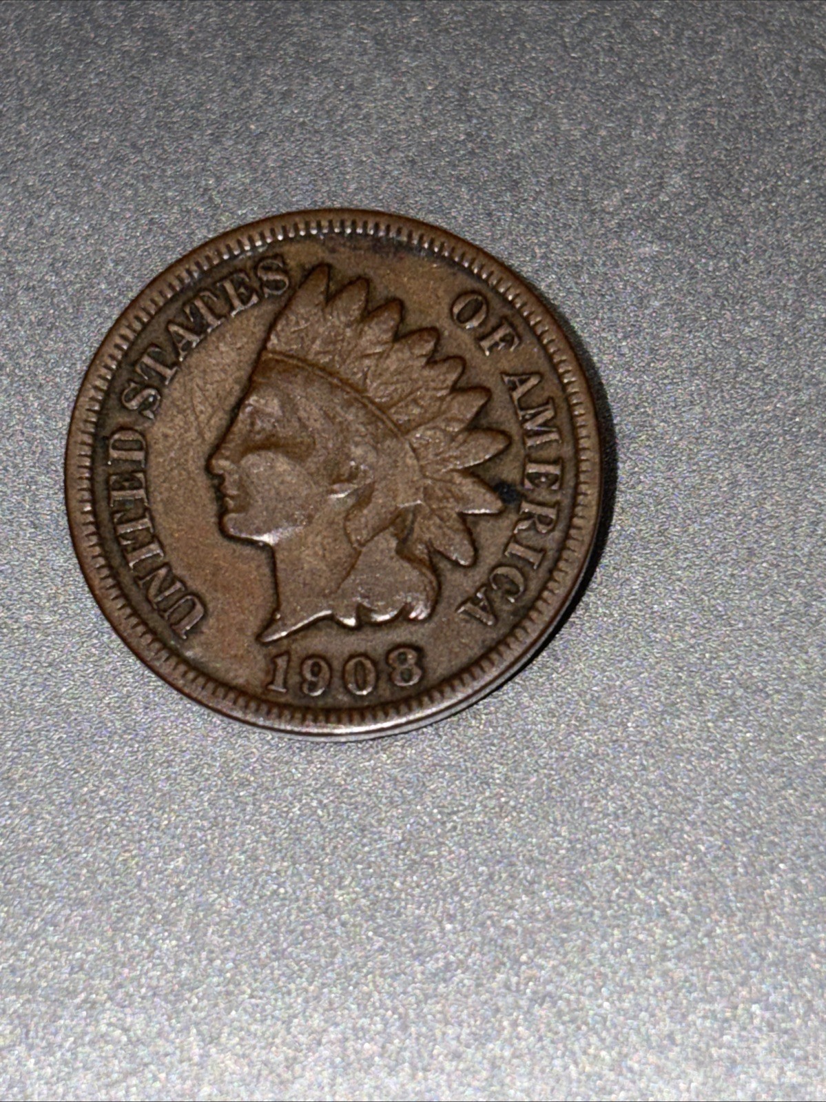1908 s indian head penny cent 1c - free shipping
