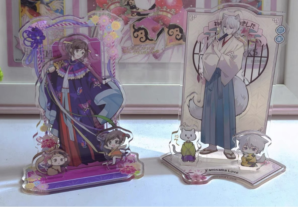 Anime Kamisama Kiss Momozono Nanami Tomoe 14cm Acrylic Stand Figure