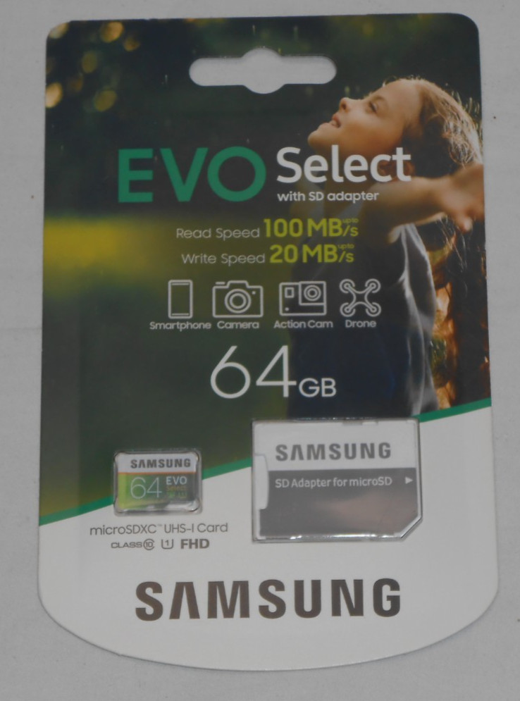 Samsung MB-ME64H 64GB EVO Select microSDXC 100MB/s U1 MemoryCard With Adapter
