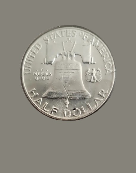 1957 Franklin Half Dollar, Full Bell Lines