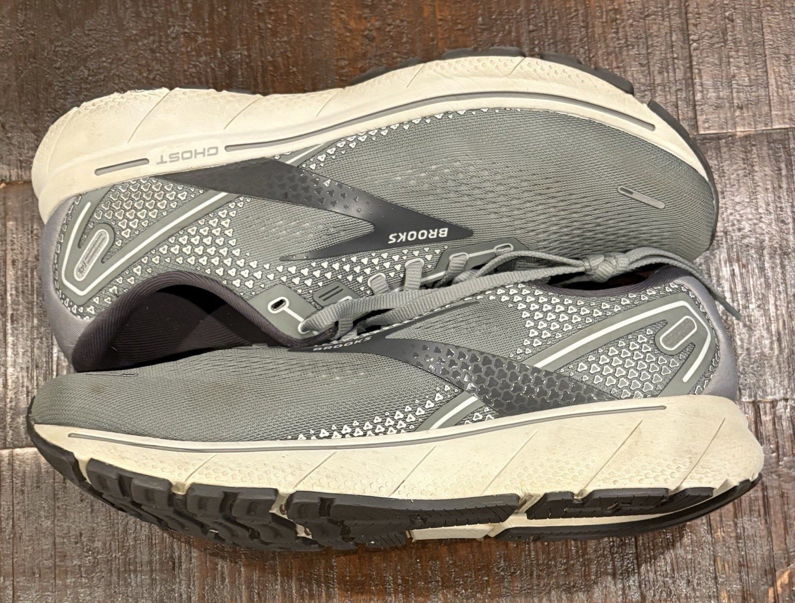 Brooks Ghost 14 Men's Gray Running Shoes US 11.5 2E