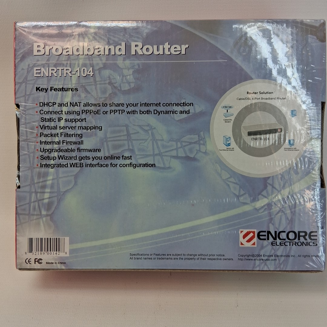 Encore ENRTR-104 broadband router.