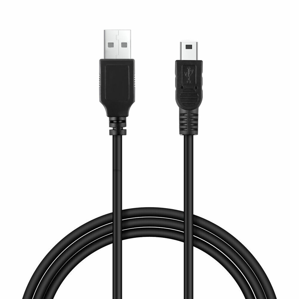 5ft Standard USB 2.0 PC Connect Data Sync Cable Cord Type A Male to Mini B Male