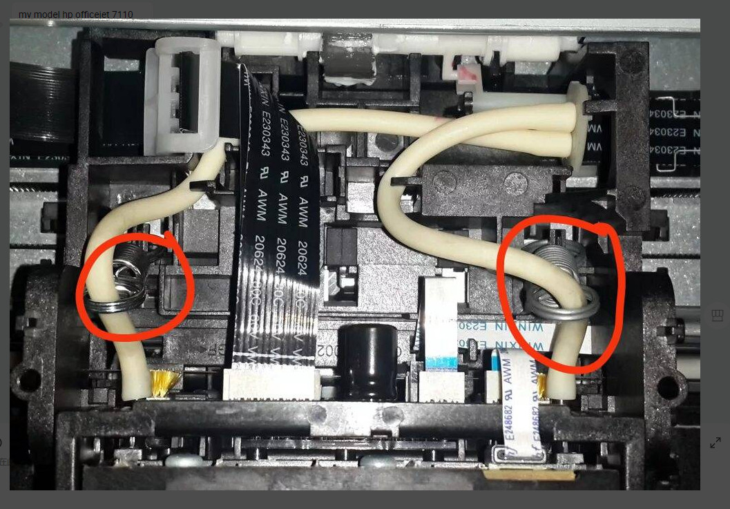 2pcs printhead holding spring for hp 932 933 print head 6600 6100 6700 7610 7612