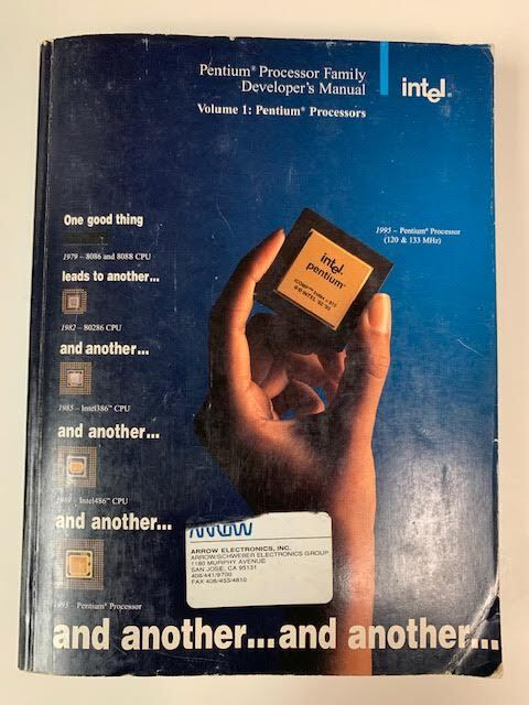PENTIUM PROCESSORS FAMILY DEVELOPERS MANUAL 1995 (VOL 1: PENTIUM PROCESSORS)