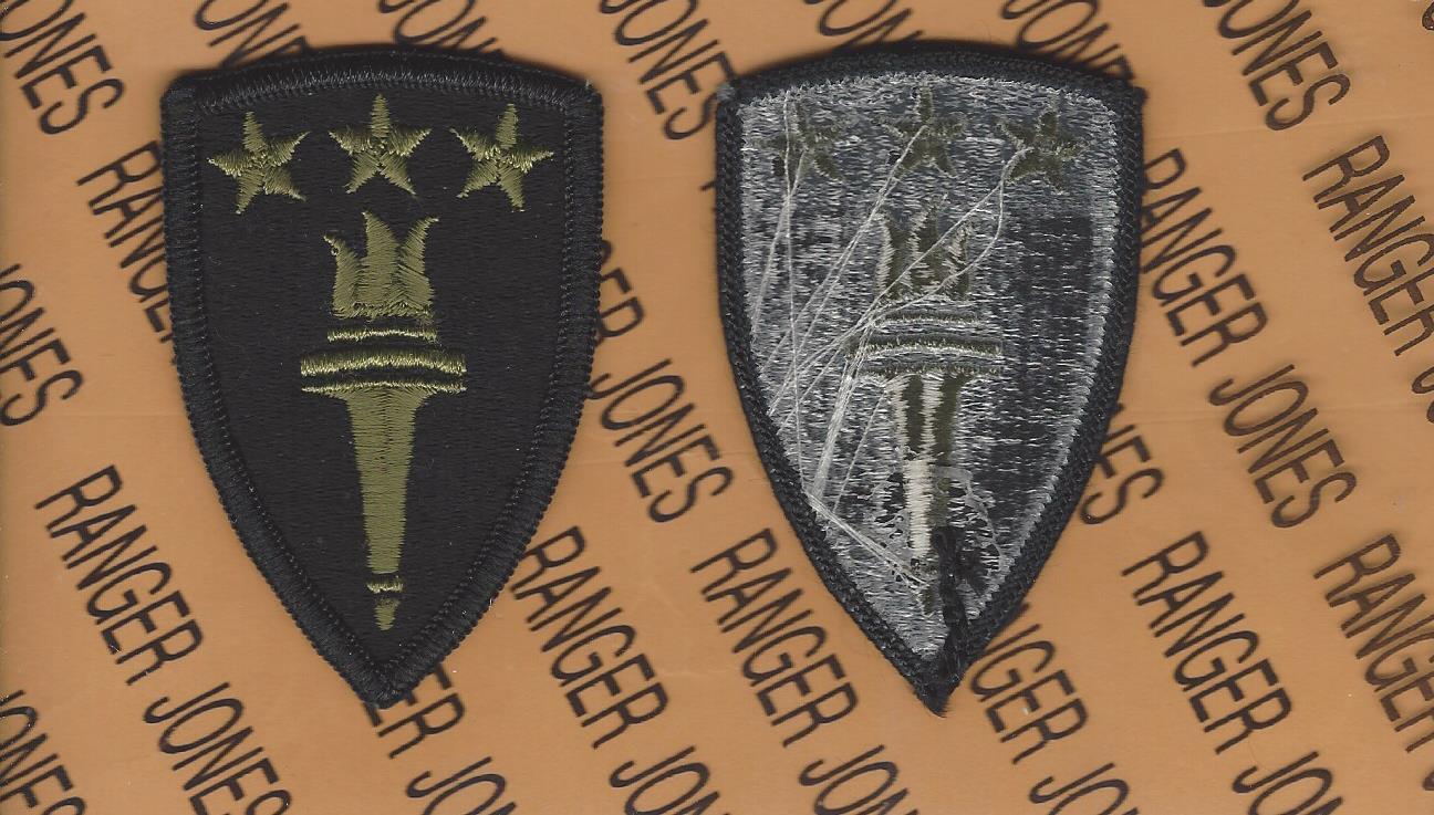 US Army War College OD Green & Black BDU 3" uniform patch m/e