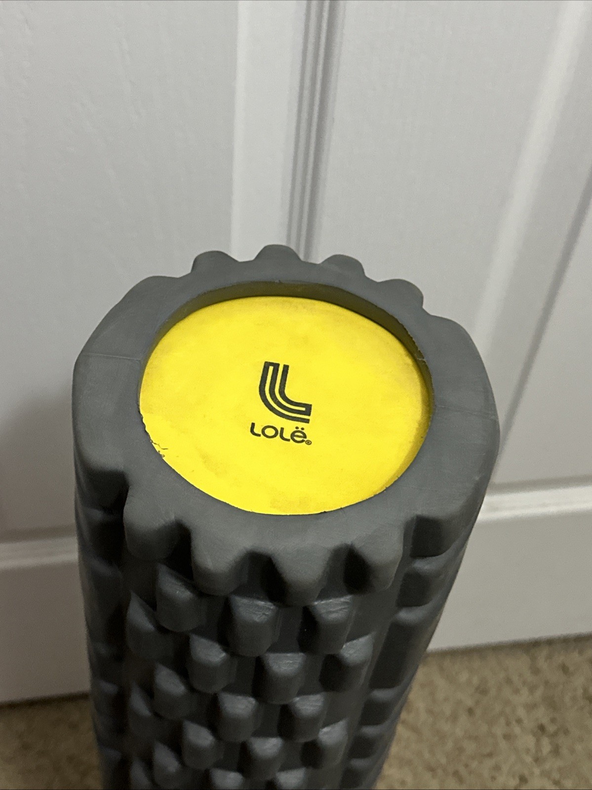 Prima Lole Foam Roller 24” Gray Deep Tissue Massage Relaxation Circulation
