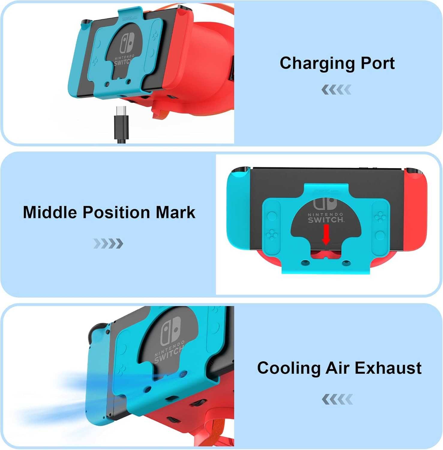 VR Headset for Nintendo Switch OLED Adjustable HD Lenses 3D Glasses Labo VR Kit