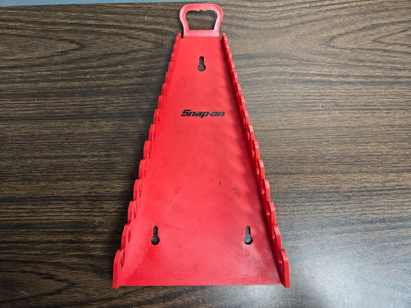 Snap-On Wrench Rack Set Holds 15 Each Red