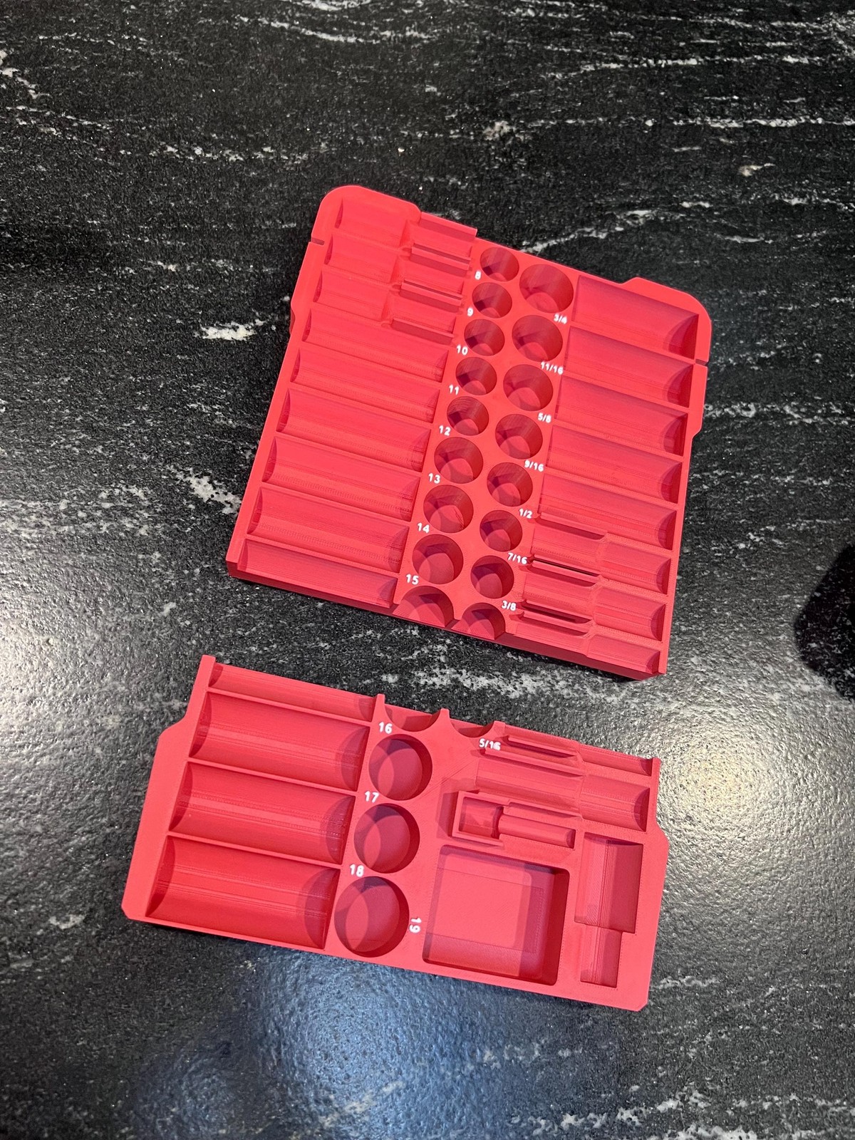 Milwaukee Compatable 3/8in 43PC Impact Socket Packout Insert Tray