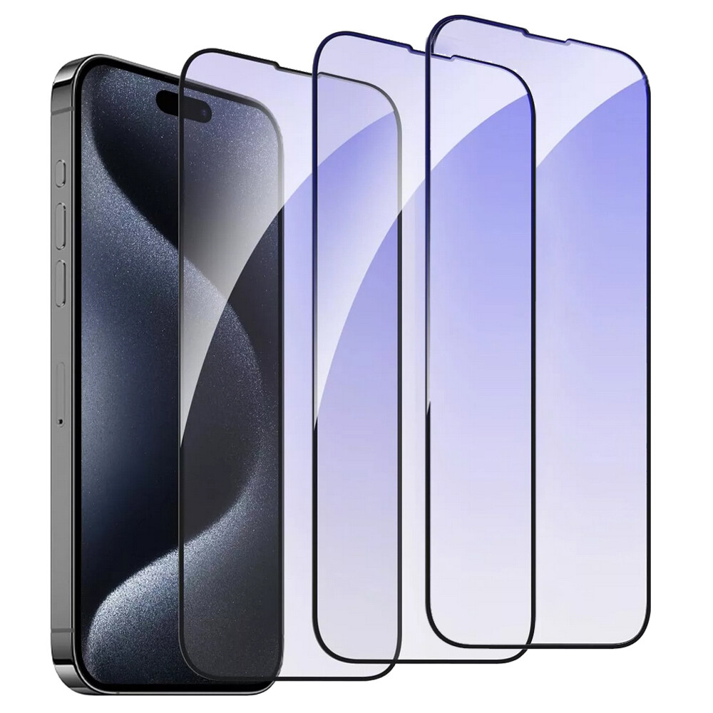 3PCS Anti-Blue Light Screen Protector Tempered Glass For iPhone 17 16e 16 15 14