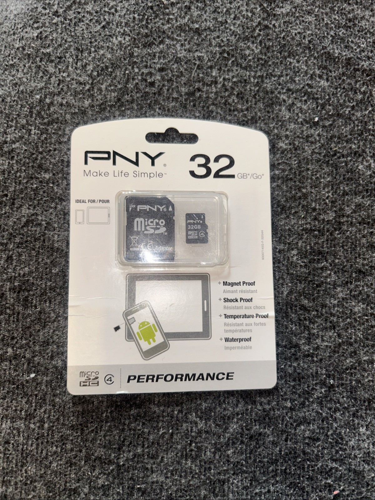 NEW SEALED PNY 32 GB Micro SD Card with Adapter