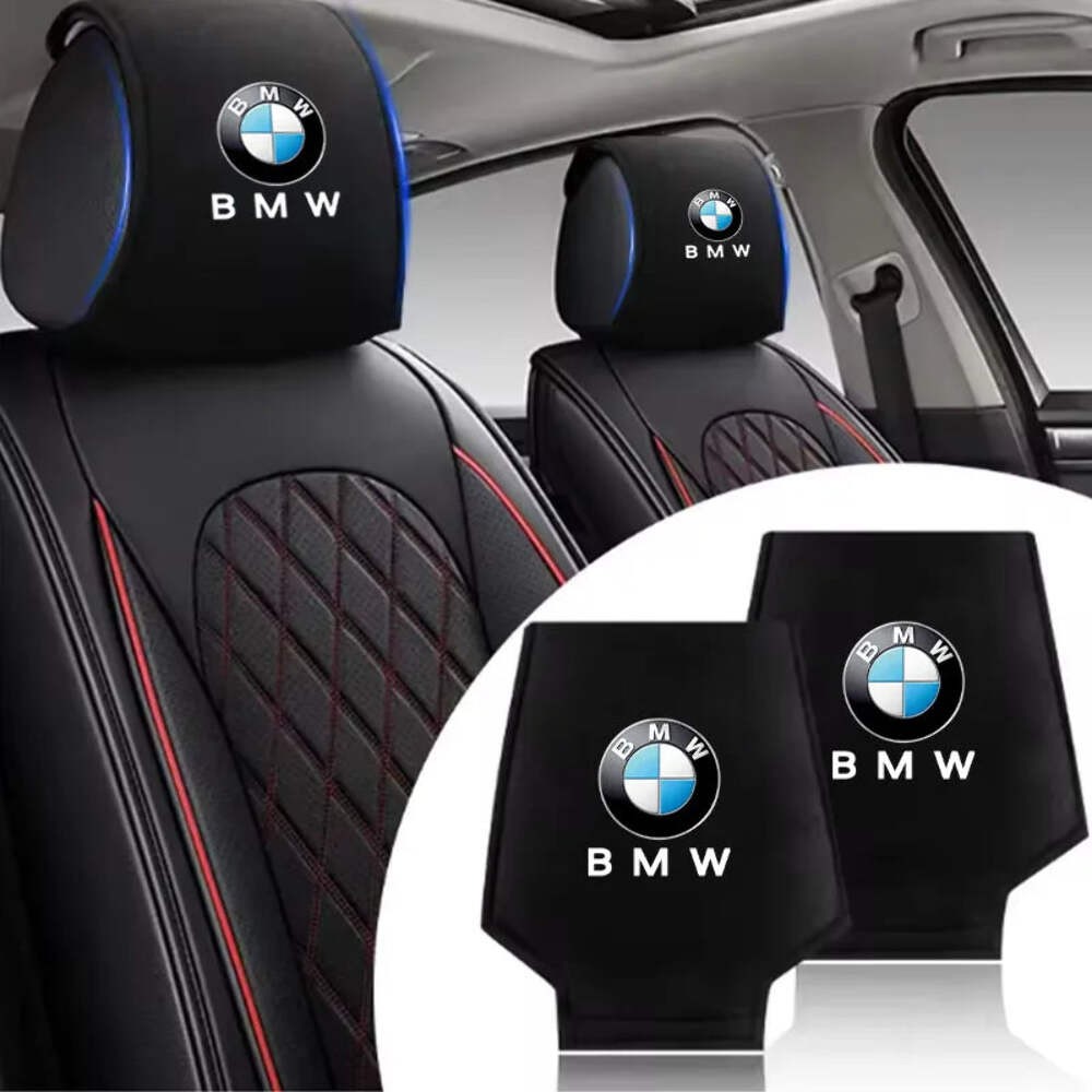 Car Seat Headrest Pillow Cover Pillow Pad Styling Pillows Cover Sticker For BMW