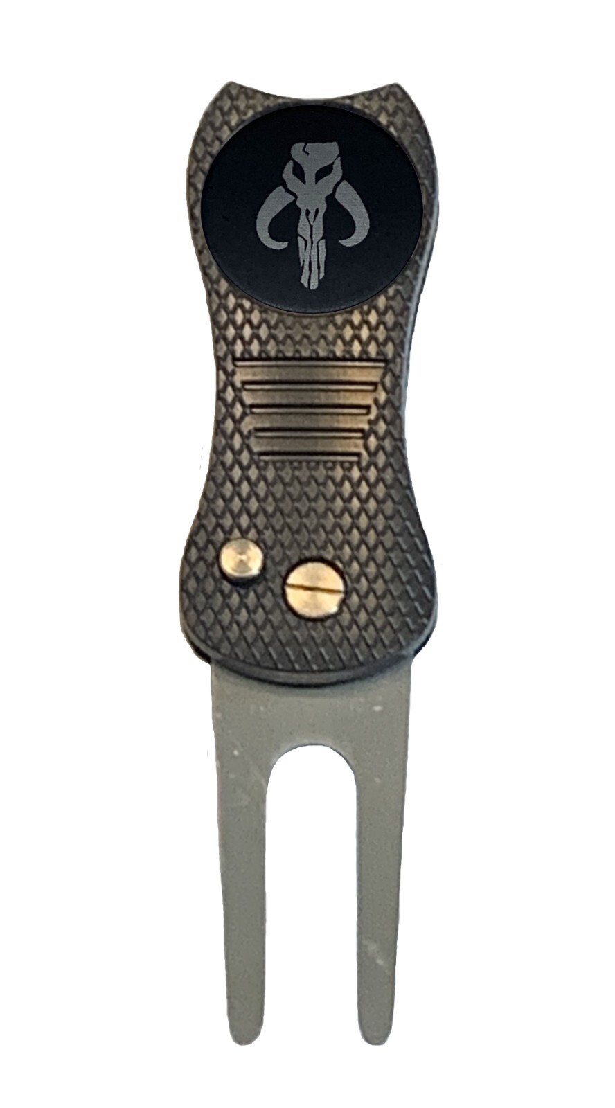 The Mandalorian Star Wars Golf Ball Marker + Switchblade Divot Tool Laser