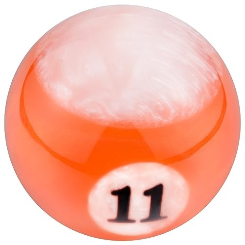 Resin Gear Knob Billiard Number 11 Shift Knobs Lever Stick Shifter Orange1