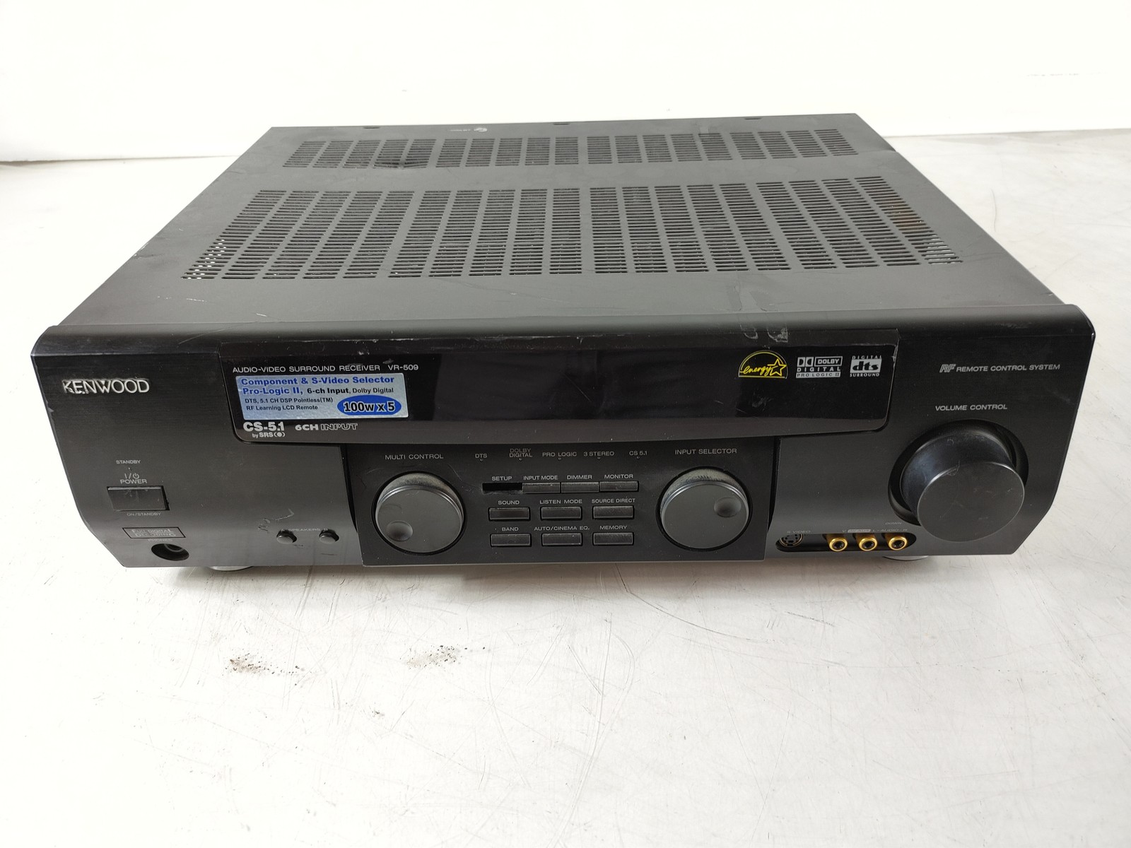 Kenwood VR-509 5.1 Channel Audio-Video Stereo Surround Sound Receiver