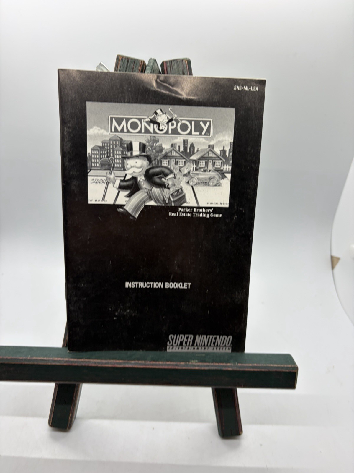 Monopoly Super Nintendo Instuction Booklet Only Collectible! 1991