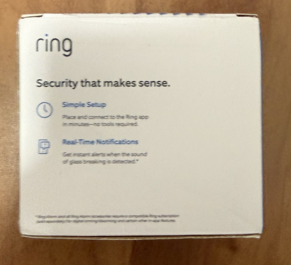 Ring Glass Break Sensor 2 Pack Wireless Smart Home Security Alarm Z Wave New