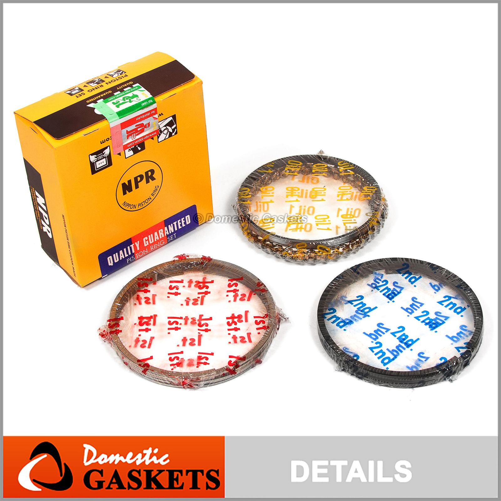 NPR Piston Rings Fit 83-96 Ford Probe Mazda 626 MX6 B2200 2.0L 2.2L FE F2