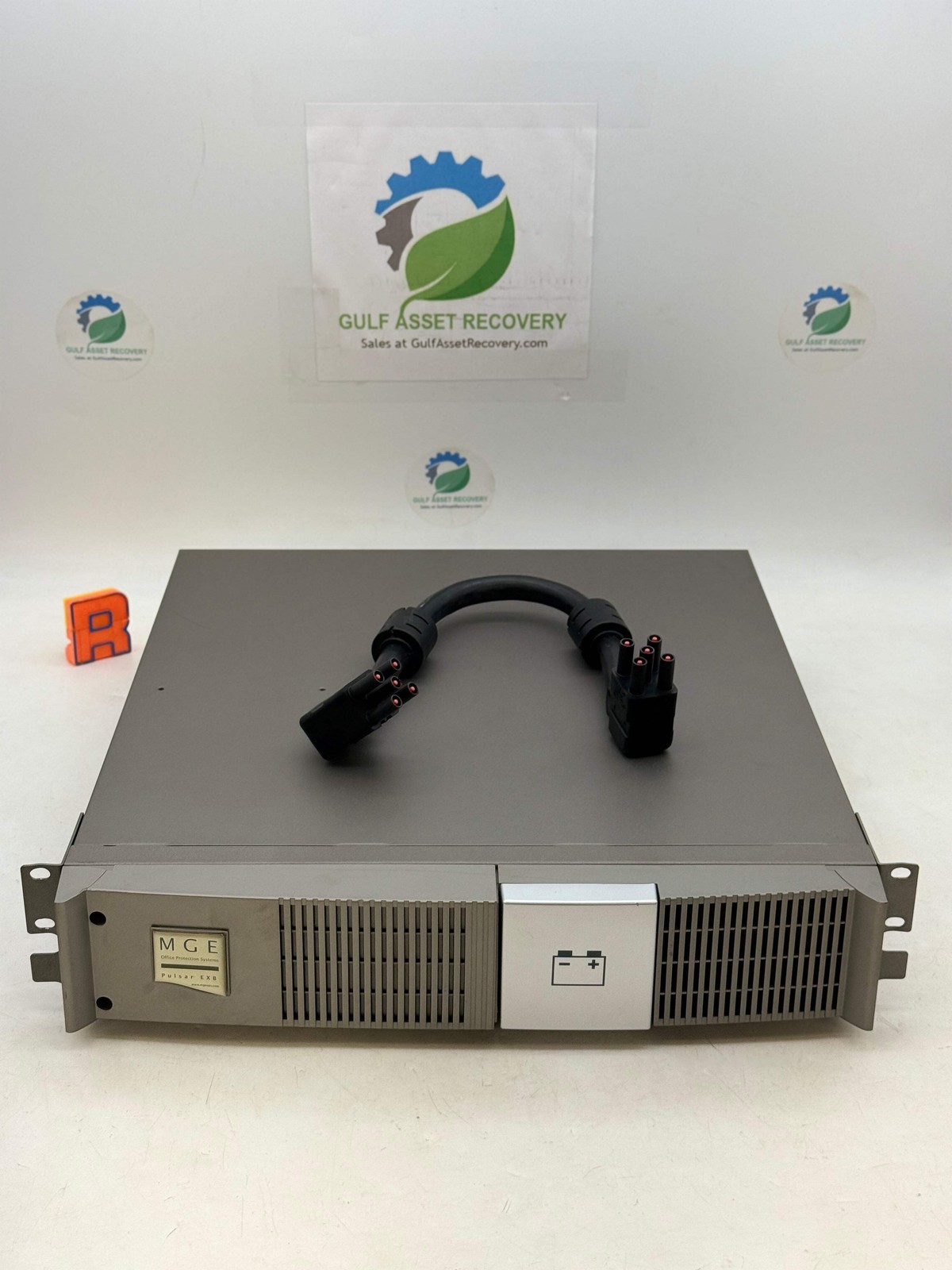 Eaton MGE Pulsar 3400810400 EXB RT2U Rack Mount UPS Battery w/ Cord (Used-No Bat