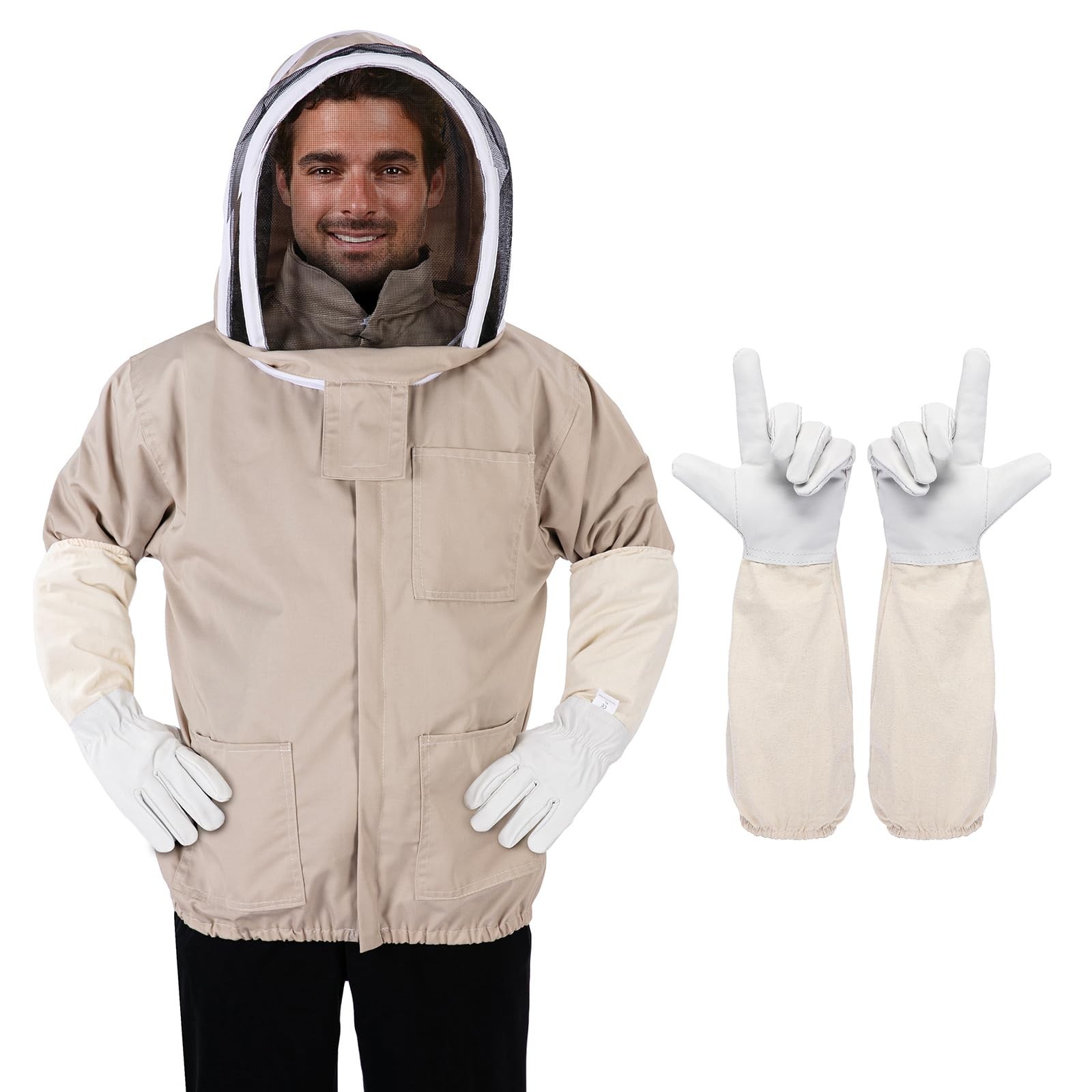 Bee Suit - Beekeeping Jacket for Men & Women - Beekeeper Jacket with Beekeepi...