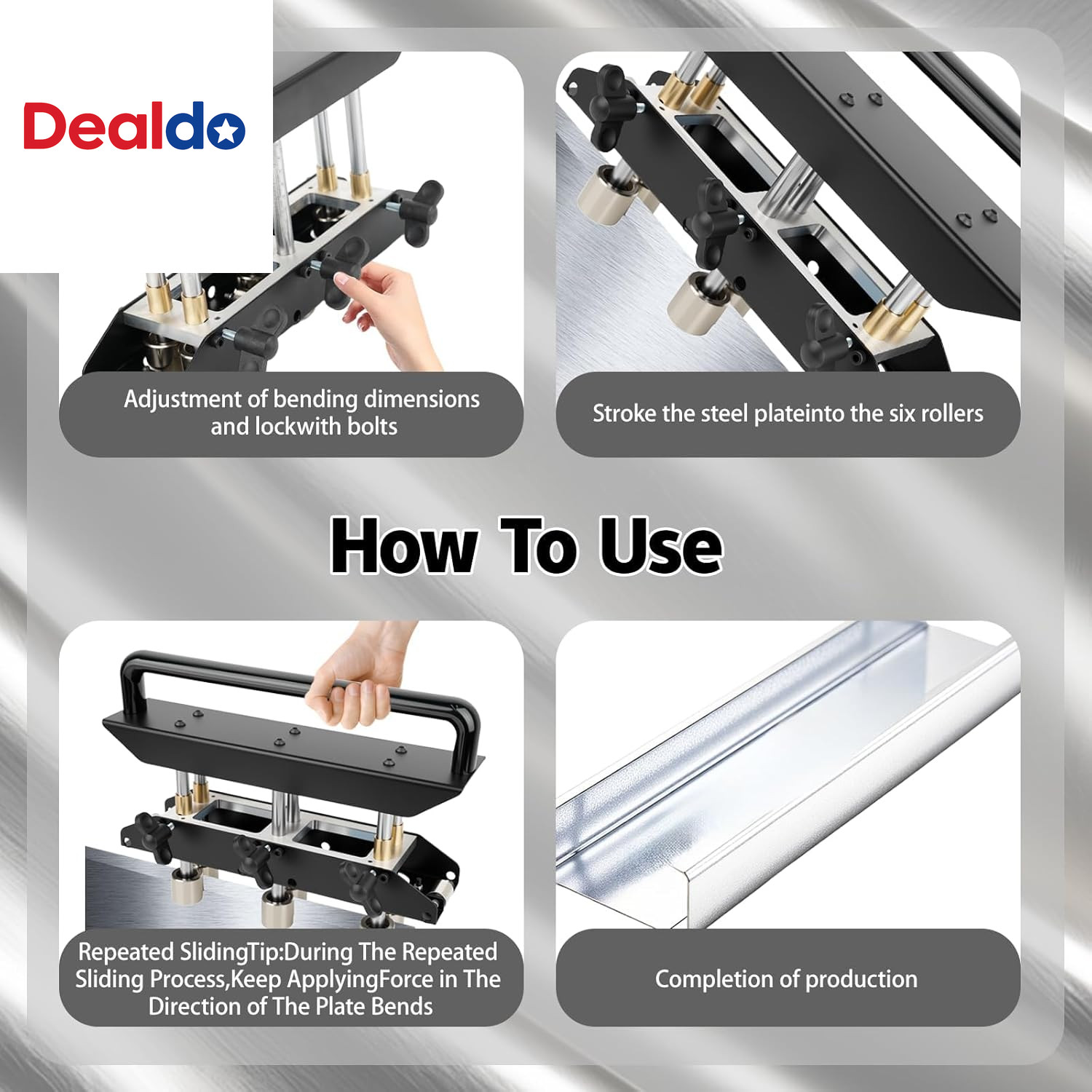 Three-Station Edge Roller Bender, 0-90° Bending Angle Bending, Adjustable Sheet
