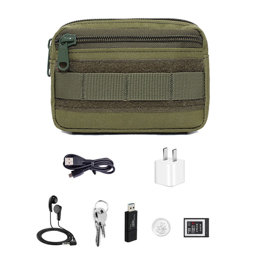 Mini Tactical Molle EDC Organizer - Small Admin Pouch Multiple Pouches Waist Bag