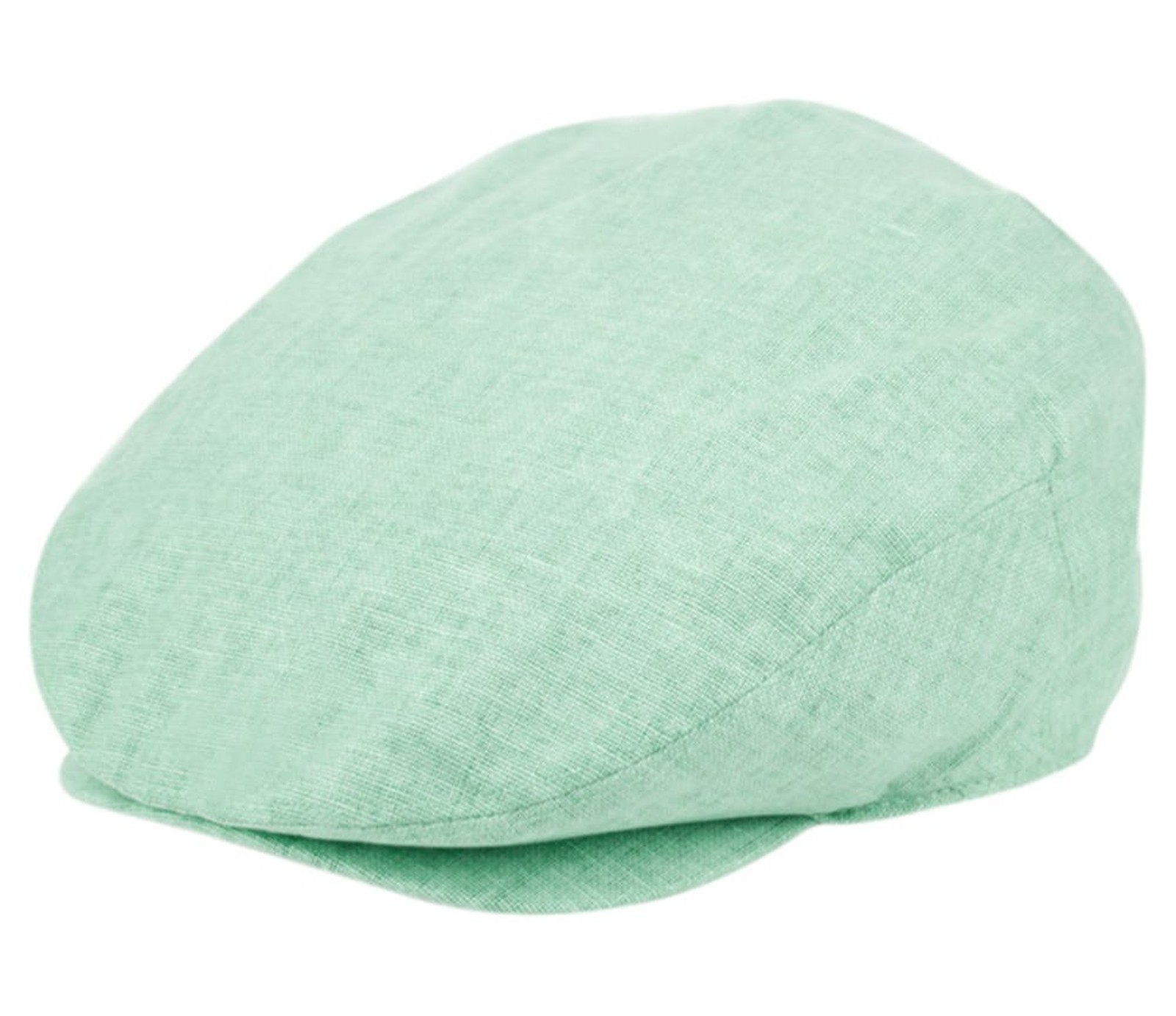 Men's Linen Flat Ivy Gatsby Summer Newsboy Hats Large-X-Large Mint