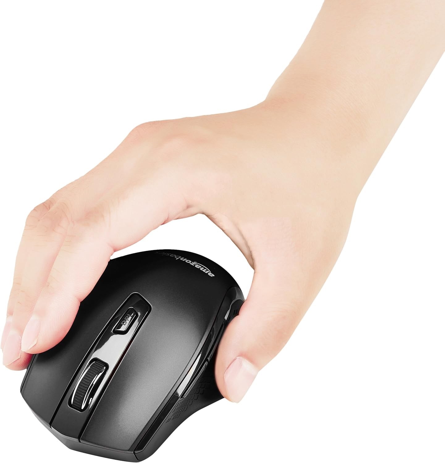 3 PACK Amazon Basics Ergonomic Wireless Mouse Black B0787D6SGQ NEW