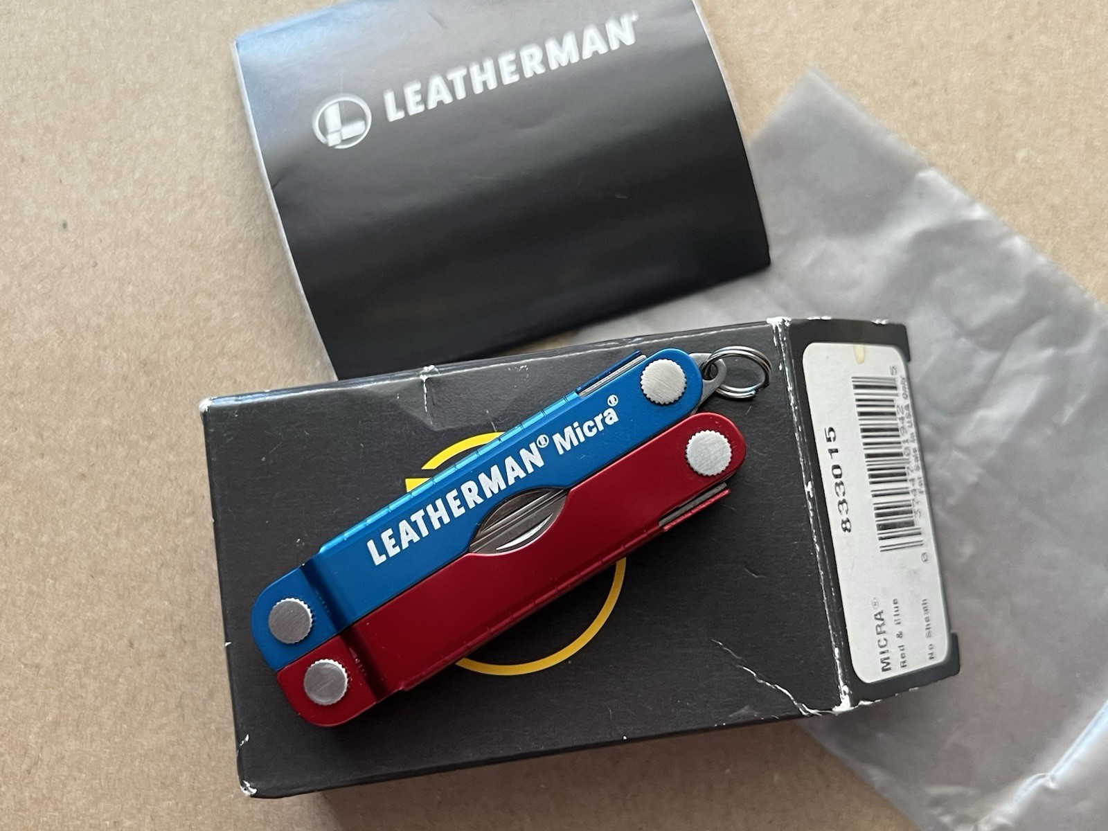 LEATHERMAN Micra - Red & Blue, Mint in Box, Rare.